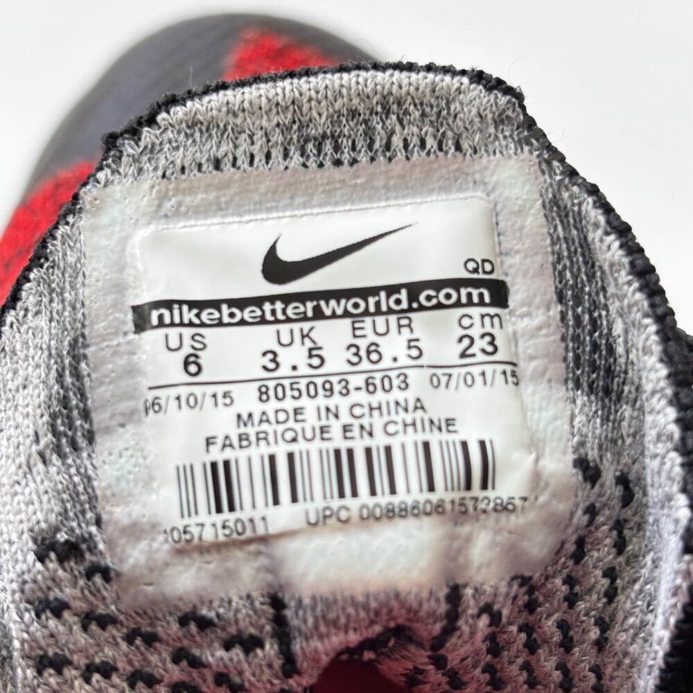 Nike‎ Flyknit Trainer Chukka Trainer Sneakers Women's Size 6 805093-603 Red - Picture 10 of 11